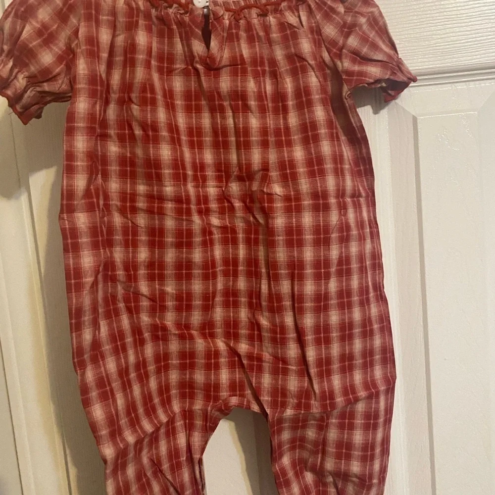 NWT Smocked Snowman Bubble Romper